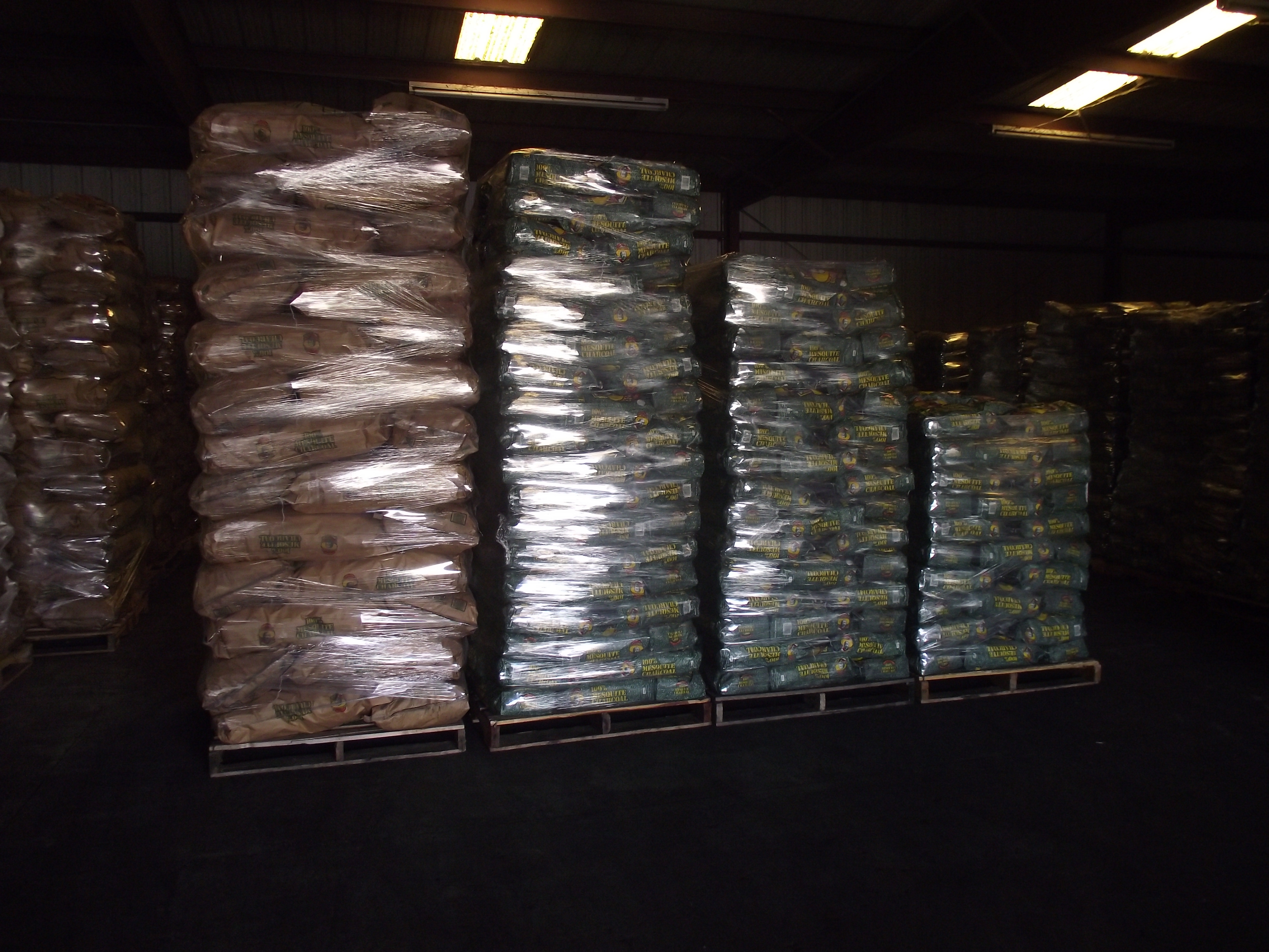 Mesquite charcoal pallets 1